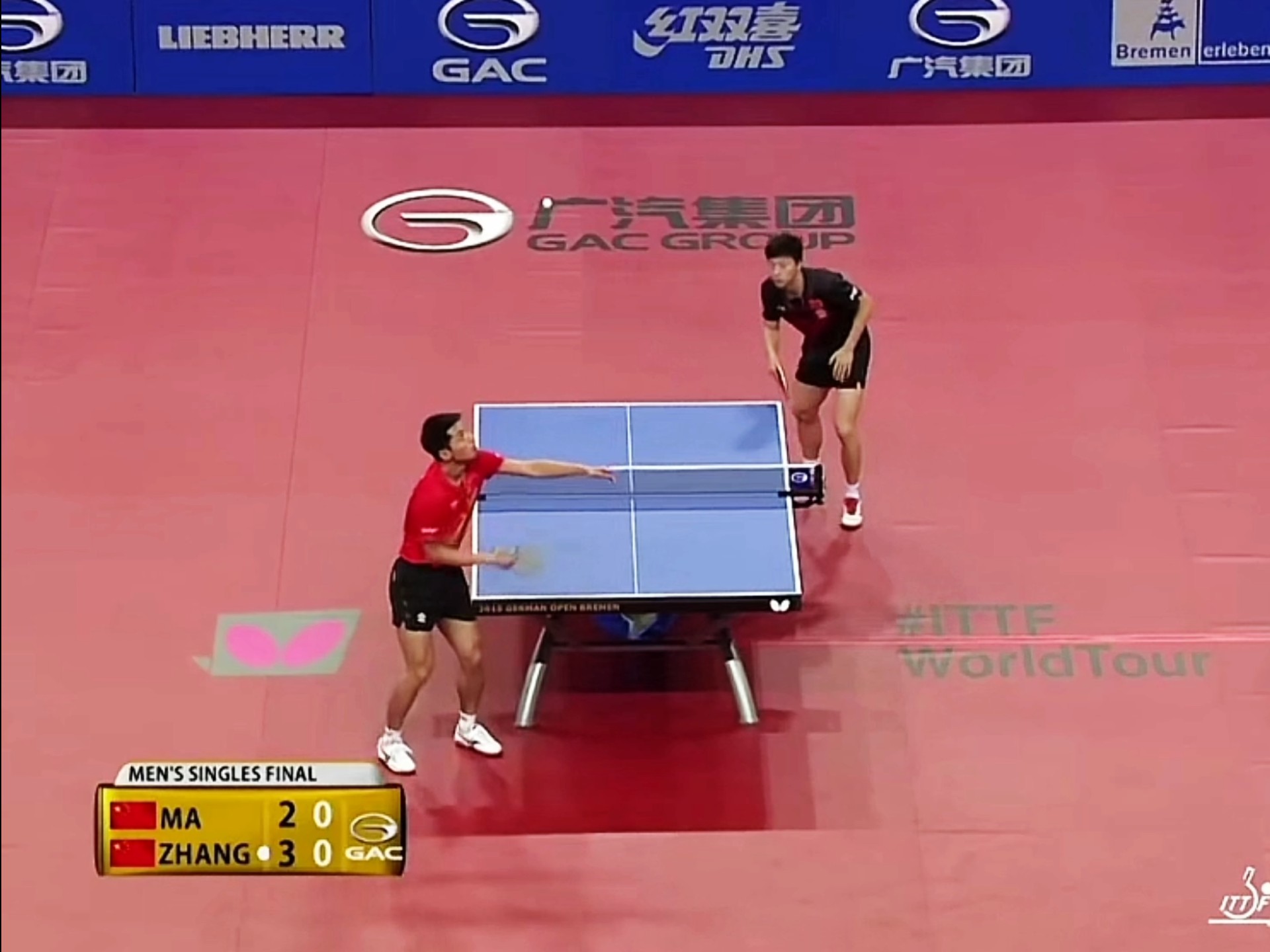 关于德国乒乓球队鏖战法国乒乓球队，马龙一己之力扛起全队的信息